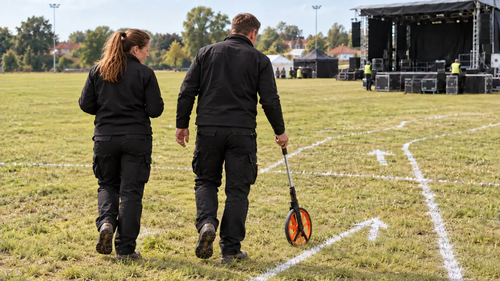 Opmåling på eventområde