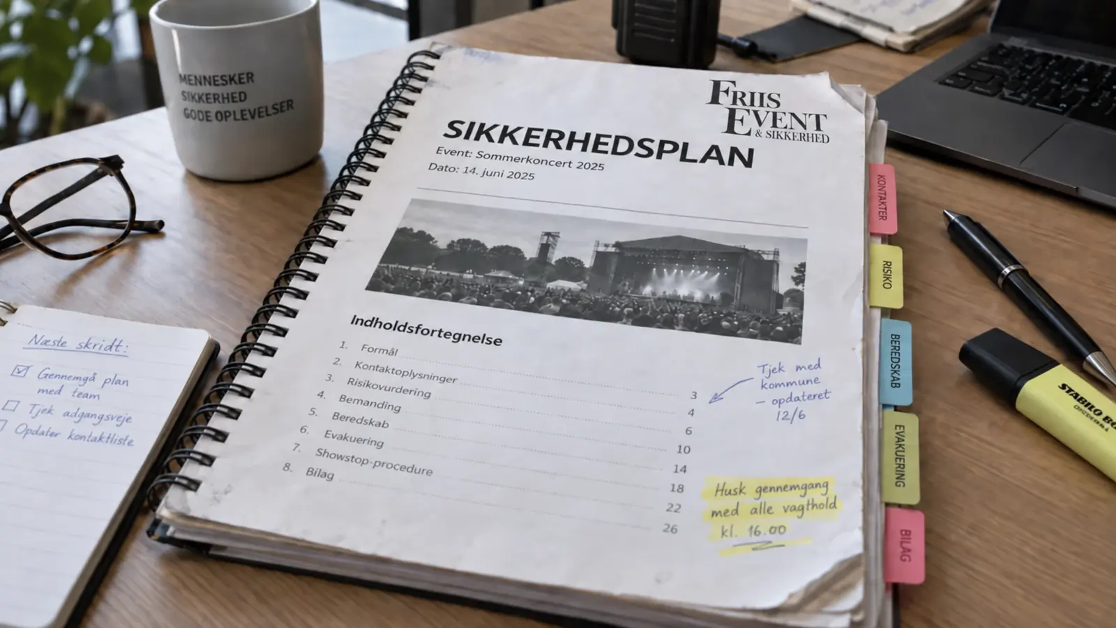 Sikkerhedsplan og risikovurdering